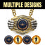 Swimming Medals - Swimmer & Championship Awards, 9-1/2" x 6-1/4" Knock Out Champ Chain With Premium Chain