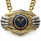 Lacrosse Medals - Player & Championship Awards, 9-1/2" x 6-1/4" Knock Out Champ Chain With Premium Chain