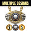 Golf Medals - Player & Tournament Awards, 9-1/2" x 6-1/4" Knock Out Champ Chain With Premium Chain