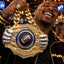 Football Medals - Player & Championship Awards, 9-1/2" x 6-1/4" Knock Out Champ Chain With Premium Chain