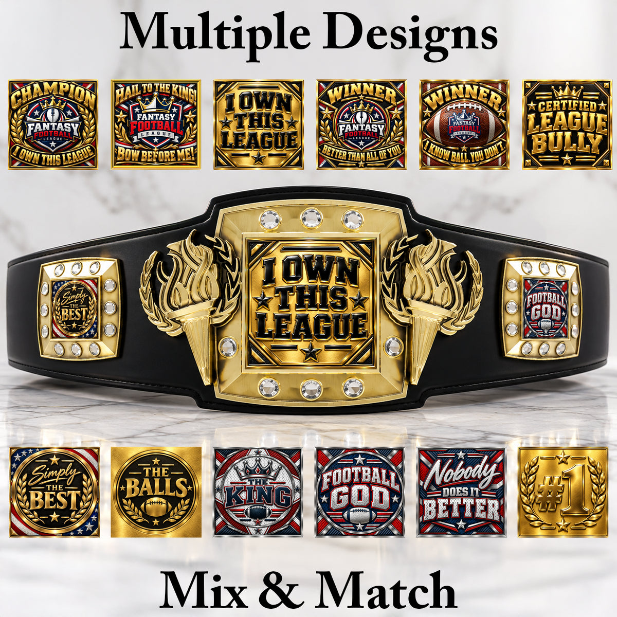 Fantasy Football Victory Championship Belt – I Own This League