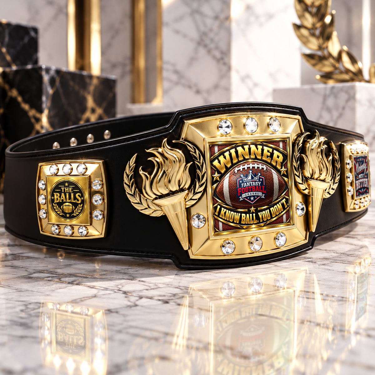 Fantasy Football Victory Championship Belt – Winner: I Know Ball, You Don't