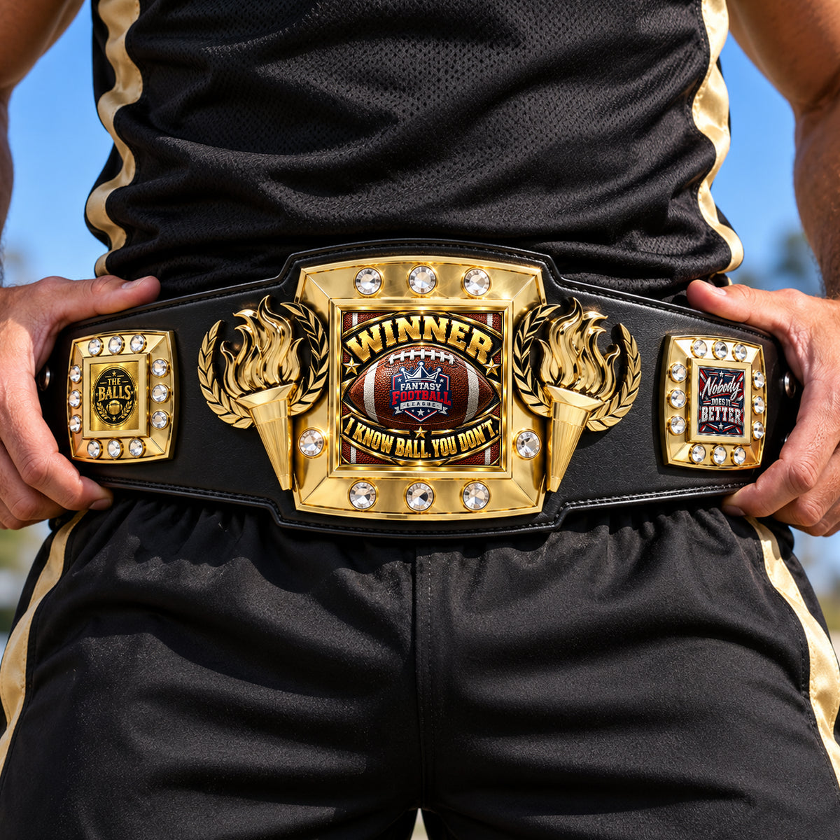 Fantasy Football Victory Championship Belt – Winner: I Know Ball, You Don't
