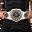 Fantasy Football Antique Shield Championship Belt in White - Hail To The King - Bow Before Me