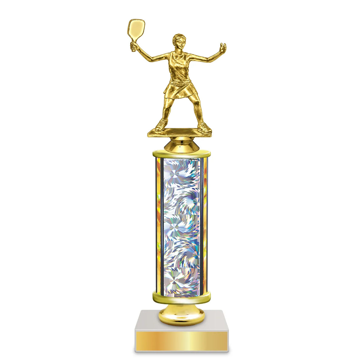 Pickleball Trophies - Tournament & Player Awards, 4 Sizes 9" to 12", Choice of Sports Figurines