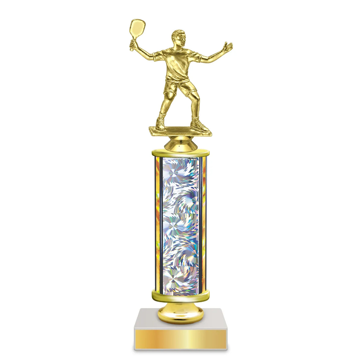 Pickleball Trophies - Tournament & Player Awards, 4 Sizes 9" to 12", Choice of Sports Figurines
