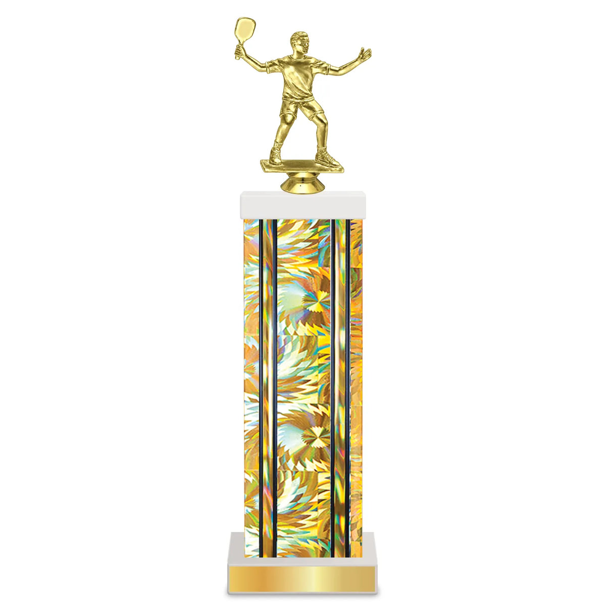 Pickleball Trophies - Tournament & Club Awards, 4 Sizes 11" to 14", Choice of Sports Figurines