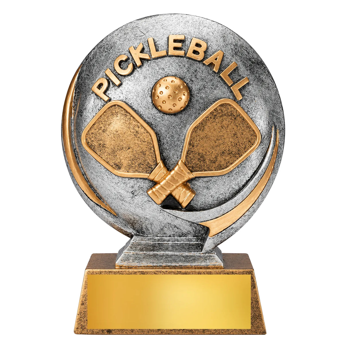 Pickleball Trophies - Individual Player Awards, 5" 3D Resin Action Trophy