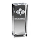 Pickleball Crystal Trophy - 4.5" 3D Laser Engraved Award