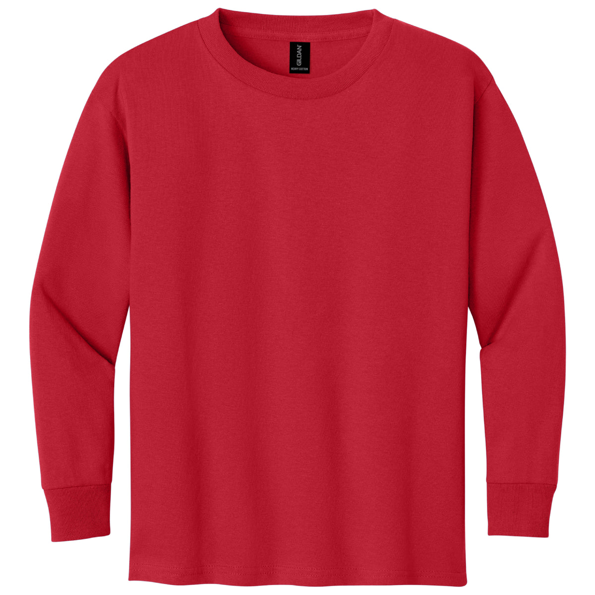 Gildan 5400B Youth Heavy Cotton Long Sleeve T-Shirt Front Print