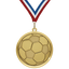2.25" Soccer Mega Medal – Gold, Silver & Bronze with 30 Ribbon Options