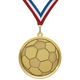 2.25" Soccer Mega Medal – Gold, Silver & Bronze with 30 Ribbon Options