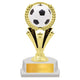 Spinning Soccer Trophy – Rotating Football Award with Customisable Plate (2 Sizes)