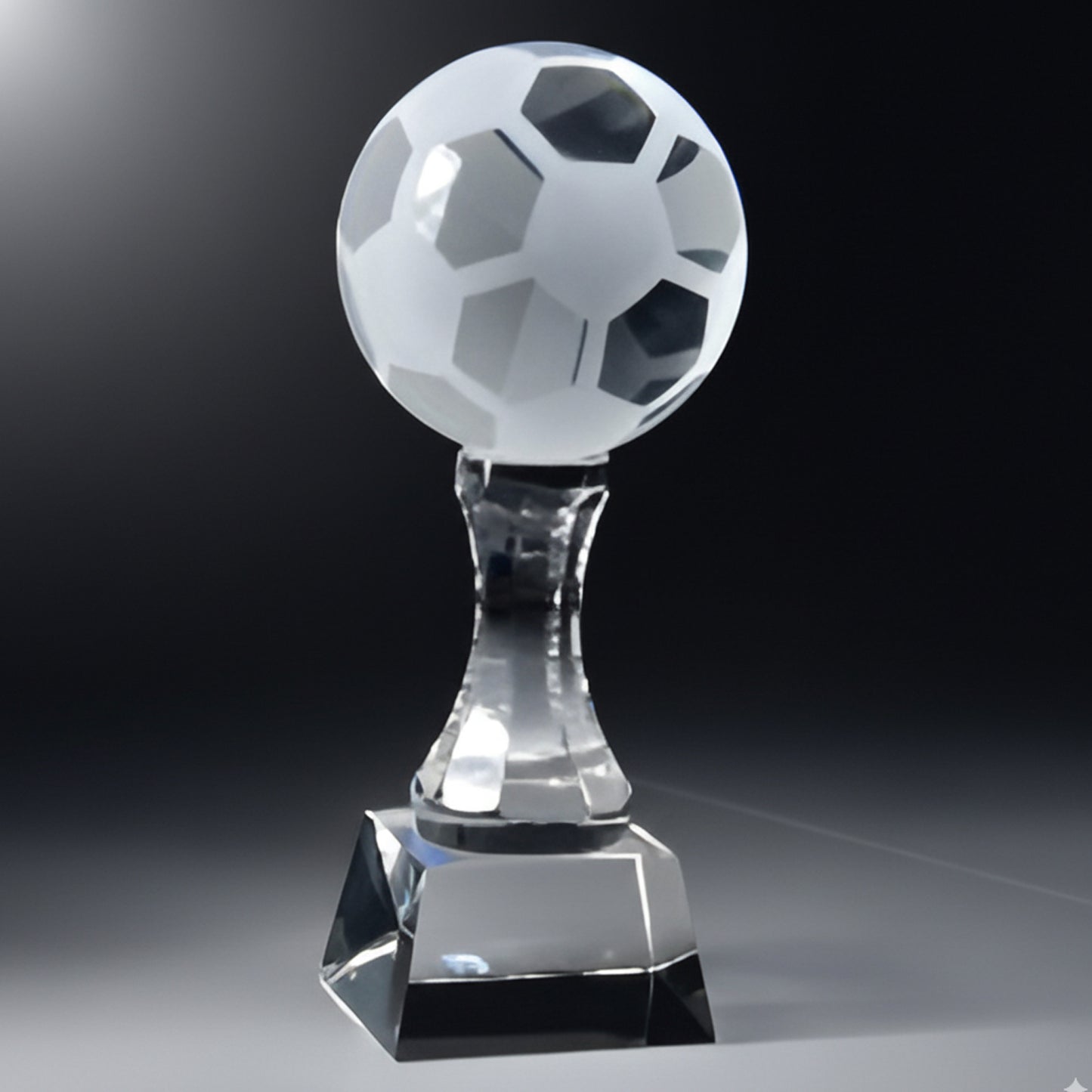 Crystal Soccer Ball 10" Personalized Engraved  Award Trophy