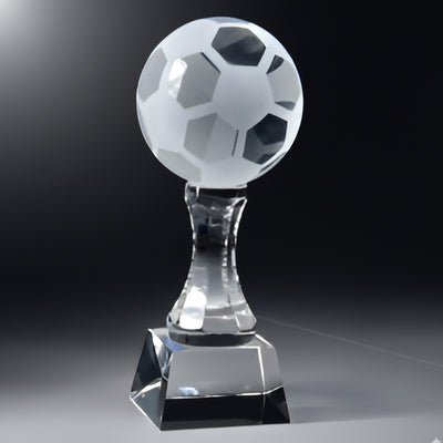 Crystal Soccer Ball 10" Personalized Engraved  Award Trophy
