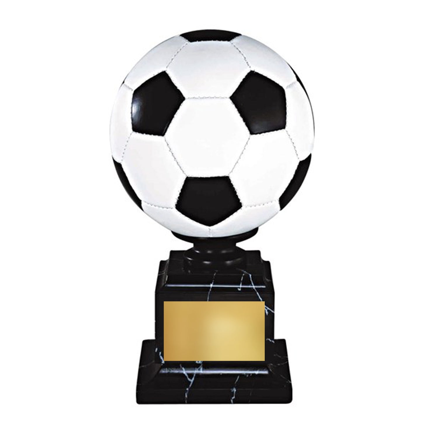 Soccer Tournament Trophy – 14″ Resin Award with Realistic Ball & Custom Plate