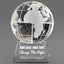 Design Your Own Optical Crystal Globe Award