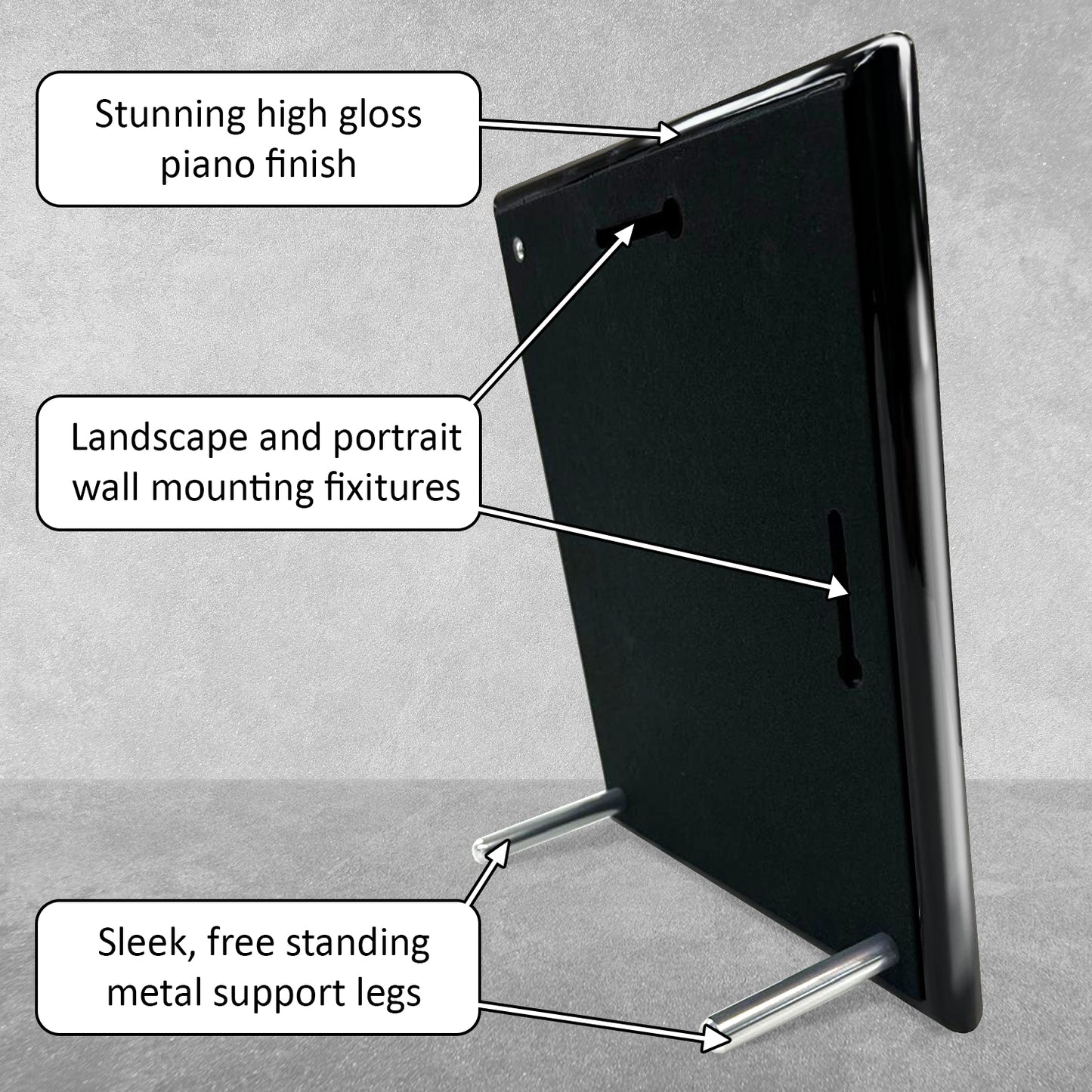 Piano Finish  Floating Acrylic Award - Excellence In Any Subject