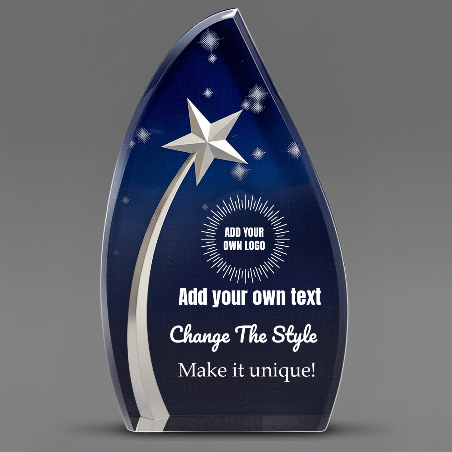 Design Your Own Acrylic Star Powered Award