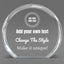 Design Your Own Clear Round Acrylic Award