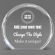 Design Your Own Clear Round Acrylic Award