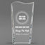 Design Your Own Clear Crystal Facet Wave Award