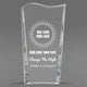 Design Your Own Clear Crystal Facet Wave Award