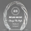 Design Your Own Oval Crystal with Decorative Edge Award