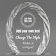Design Your Own Oval Crystal with Decorative Edge Award