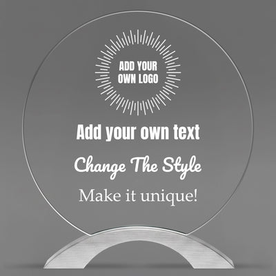 Design Your Own Round Cosmic Acrylic Award