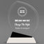 Design Your Own Crystal Oblong Award with Black Accent