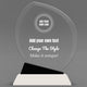 Design Your Own Crystal Oblong Award with Black Accent