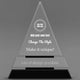 Design Your Own Crystal Triangle Award