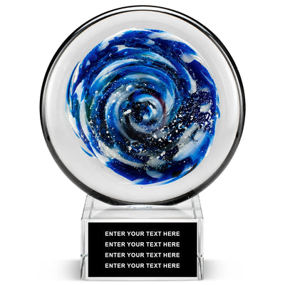 7” Galaxy Art Glass Award - Personalize Online