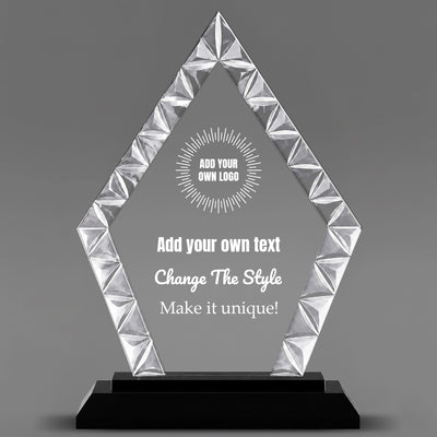 Design Your Own Diamond Accent Glass Awards