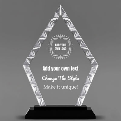 Design Your Own Diamond Accent Glass Awards