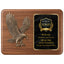 Sculpted Eagle Walnut Recognition Plaque with Full Color Plate – 15" x 11"