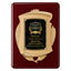 Cast Metal Scroll Rosewood Recognition Plaque with Full Color Plate – 11" x 15"