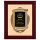 Rosewood Piano Finish Frame, Antique Bronze Casting 14" x 17"