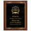 American Walnut With Marble Effect Metal Plaques - 6 Sizes