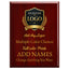 Custom Simulated Oak Plaque with Full Color UV Printing -  4 Colors Available