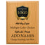 Custom Simulated Walnut Plaque with Full Color UV Printing - 4 Colors Available