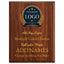 Custom Simulated Walnut Plaque with Full Color UV Printing - 4 Colors Available