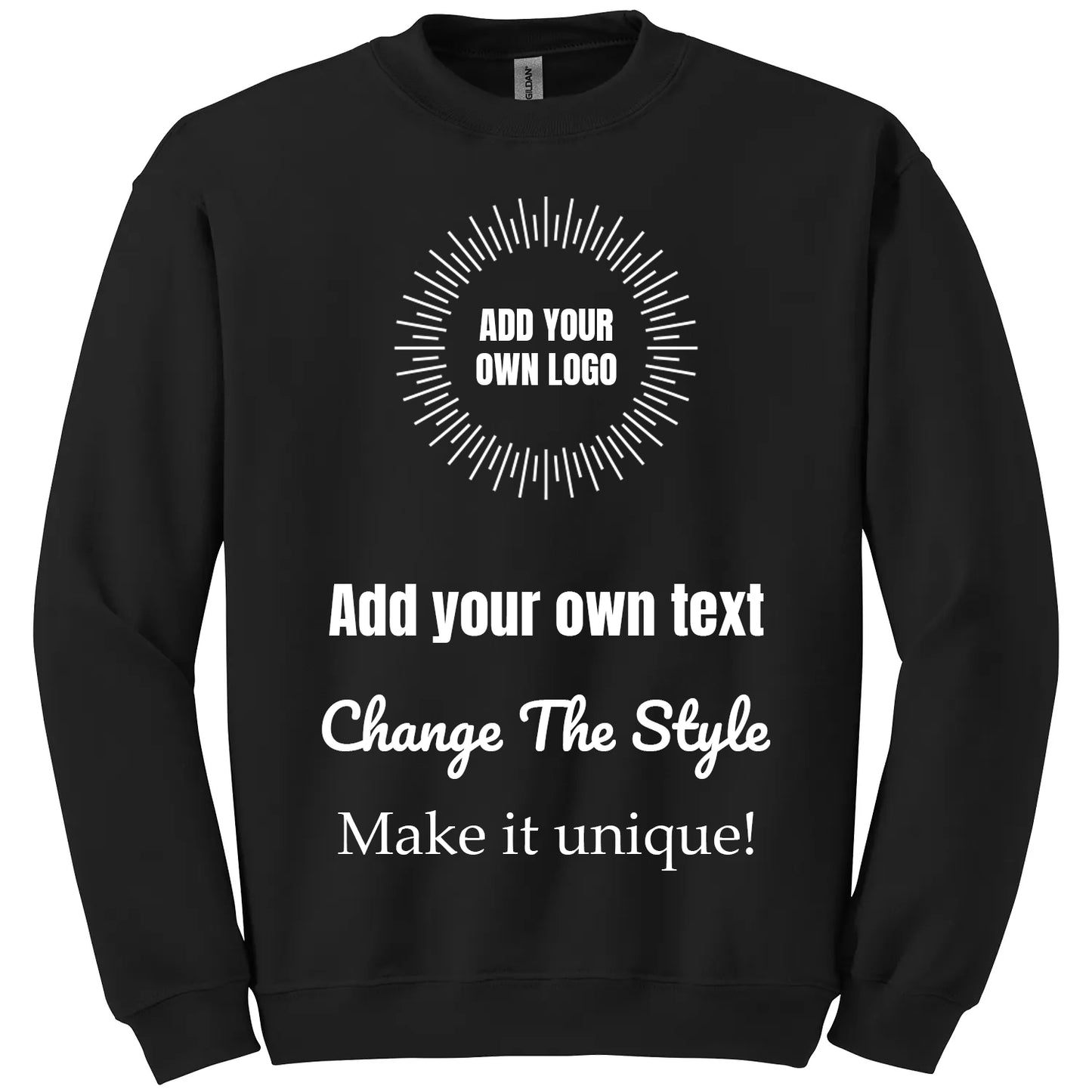 Gildan 18000 Sweatshirt - Front and Back Print