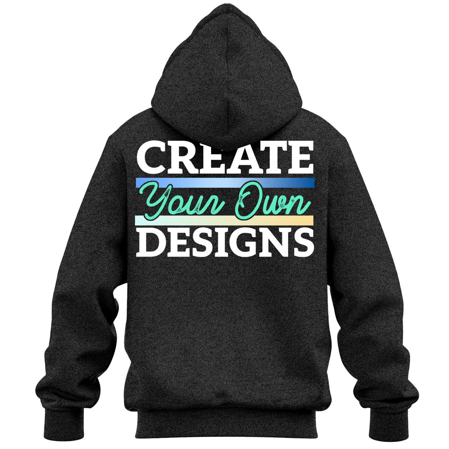 Jerzees Hooded Sweatshirt 996M Front And Back Print