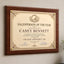 Certificate Holder Plaque - 10.5" x 13" Wall Mount Award Display Frame - 4 Frame Colors - Certificate Not Included