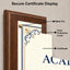 Certificate Holder Plaque - 10.5" x 13" Wall Mount Award Display Frame - 4 Frame Colors - Certificate Not Included