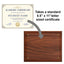 Certificate Holder Plaque - 10.5" x 13" Wall Mount Award Display Frame - 4 Frame Colors - Certificate Not Included