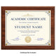 Certificate Holder Plaque 10.5" x 13" - Wall Mount Diploma Frame, Certificate Not Included