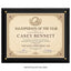 Certificate Holder Plaque with Border - 10.5" x 13" Wall Mount Award Display Frame - 4 Frame Colors